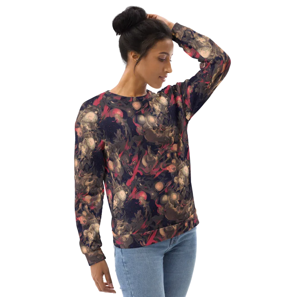 Midnight Collage on Sweatshirt — Right Front
