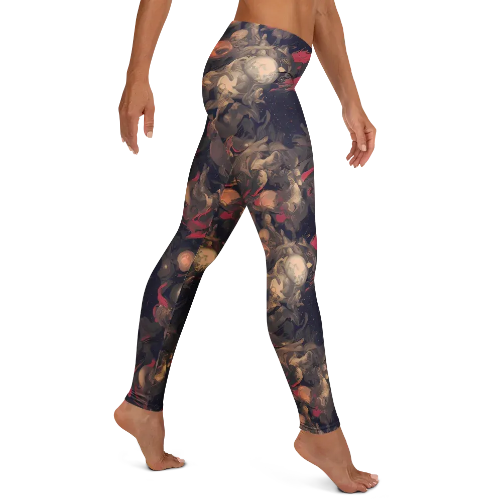 Midnight Collage on Leggings — Right