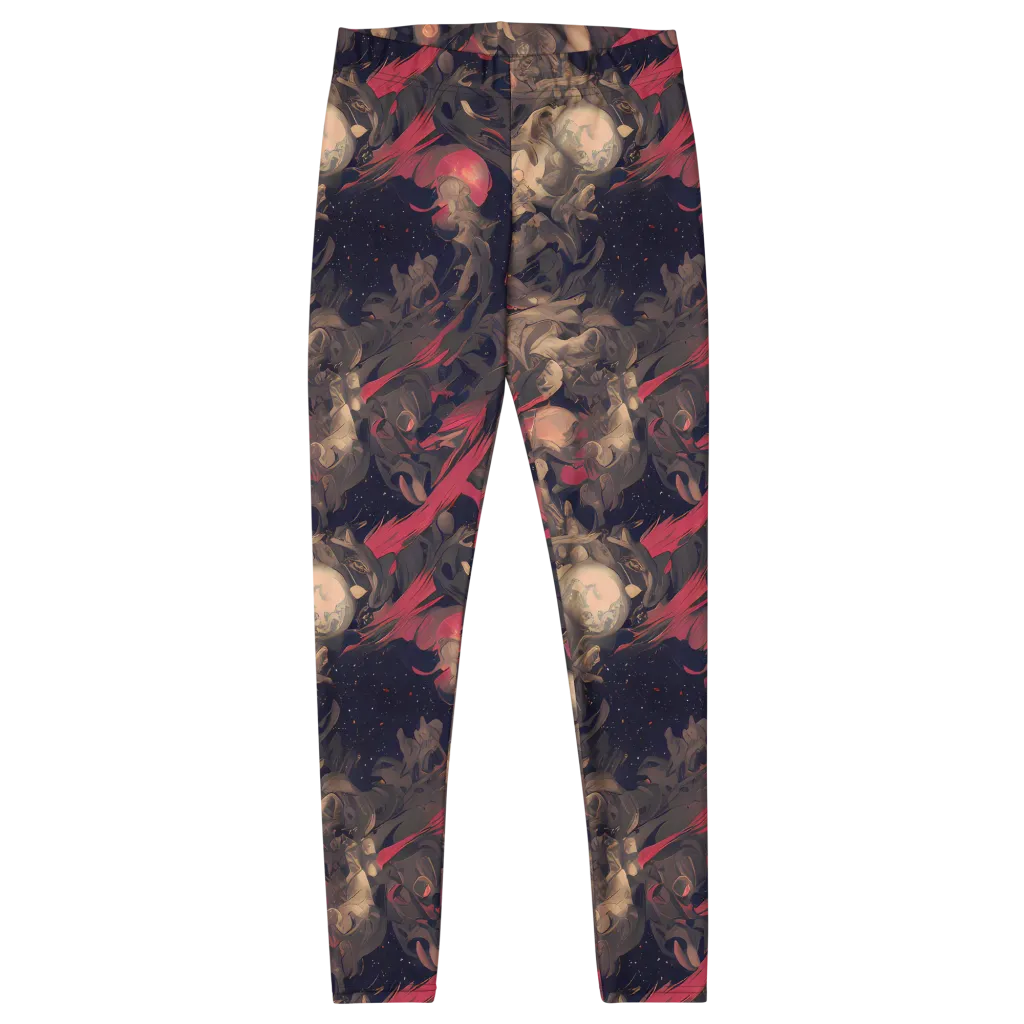 Midnight Collage on Leggings — Front