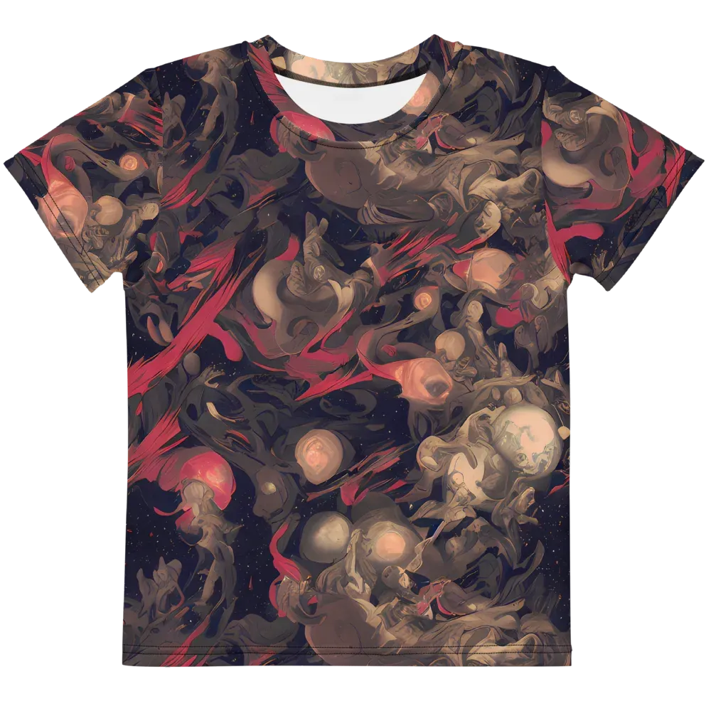 Midnight Collage on Kids Crew Neck T-Shirt — Front