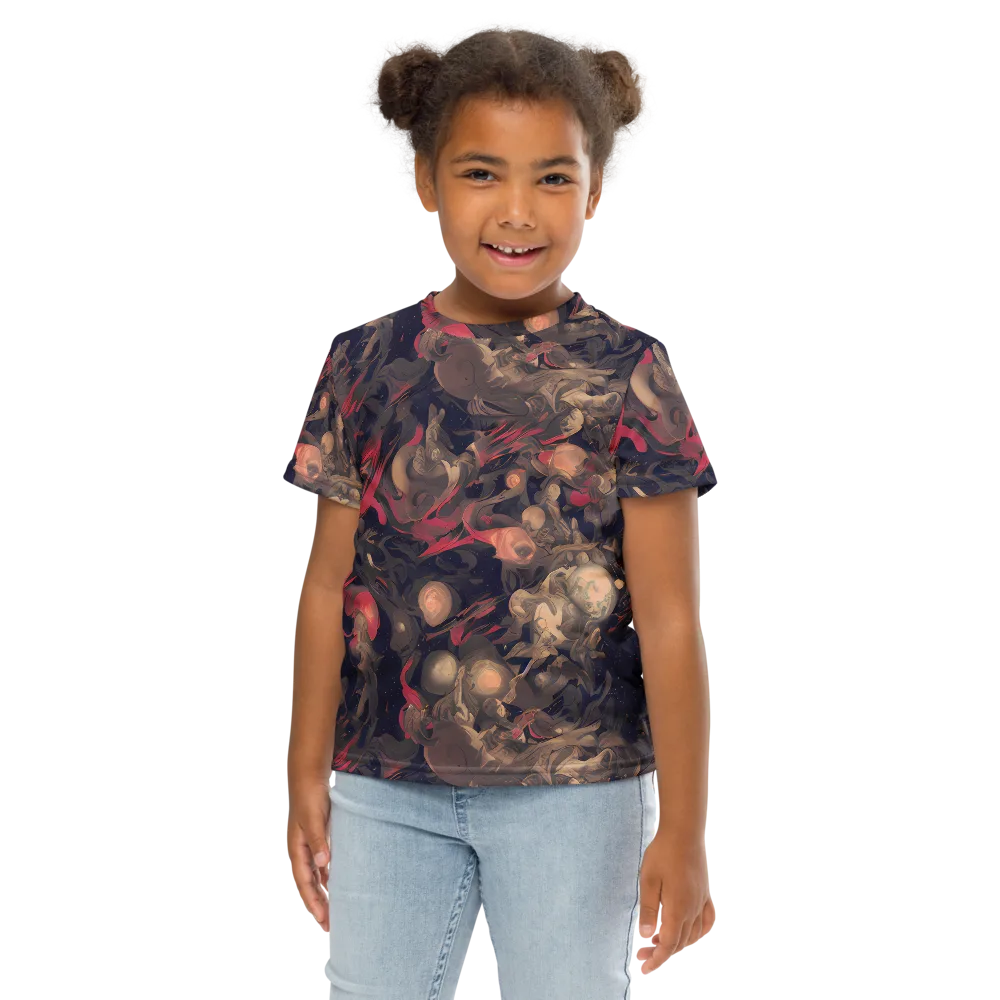Midnight Collage on Kids Crew Neck T-Shirt — Front