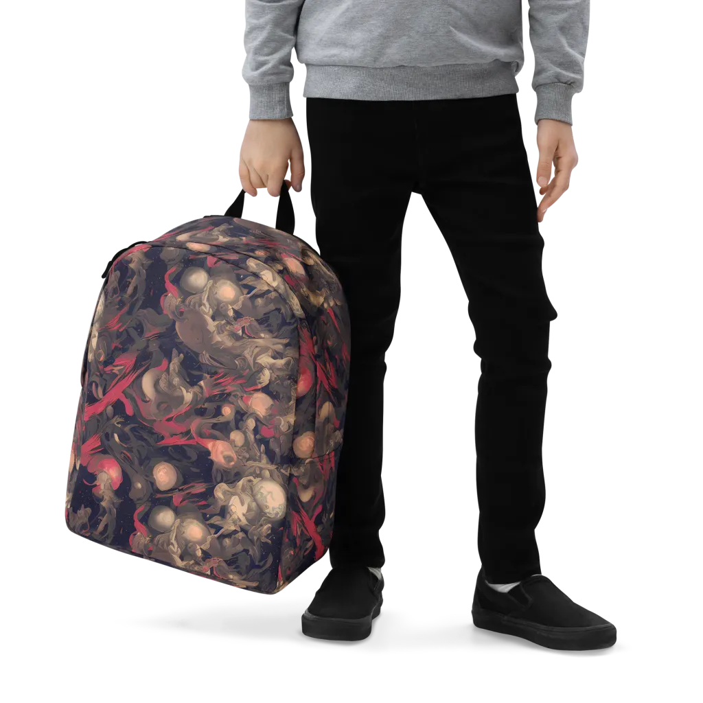 Midnight Collage on Minimalist Backpack — Zoomed-in