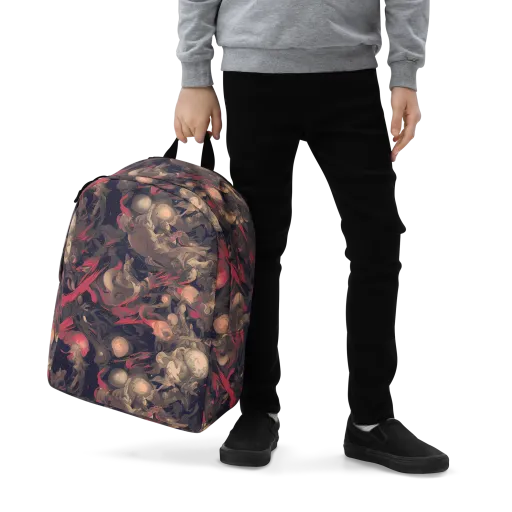 Midnight Collage on a Minimalist Backpack