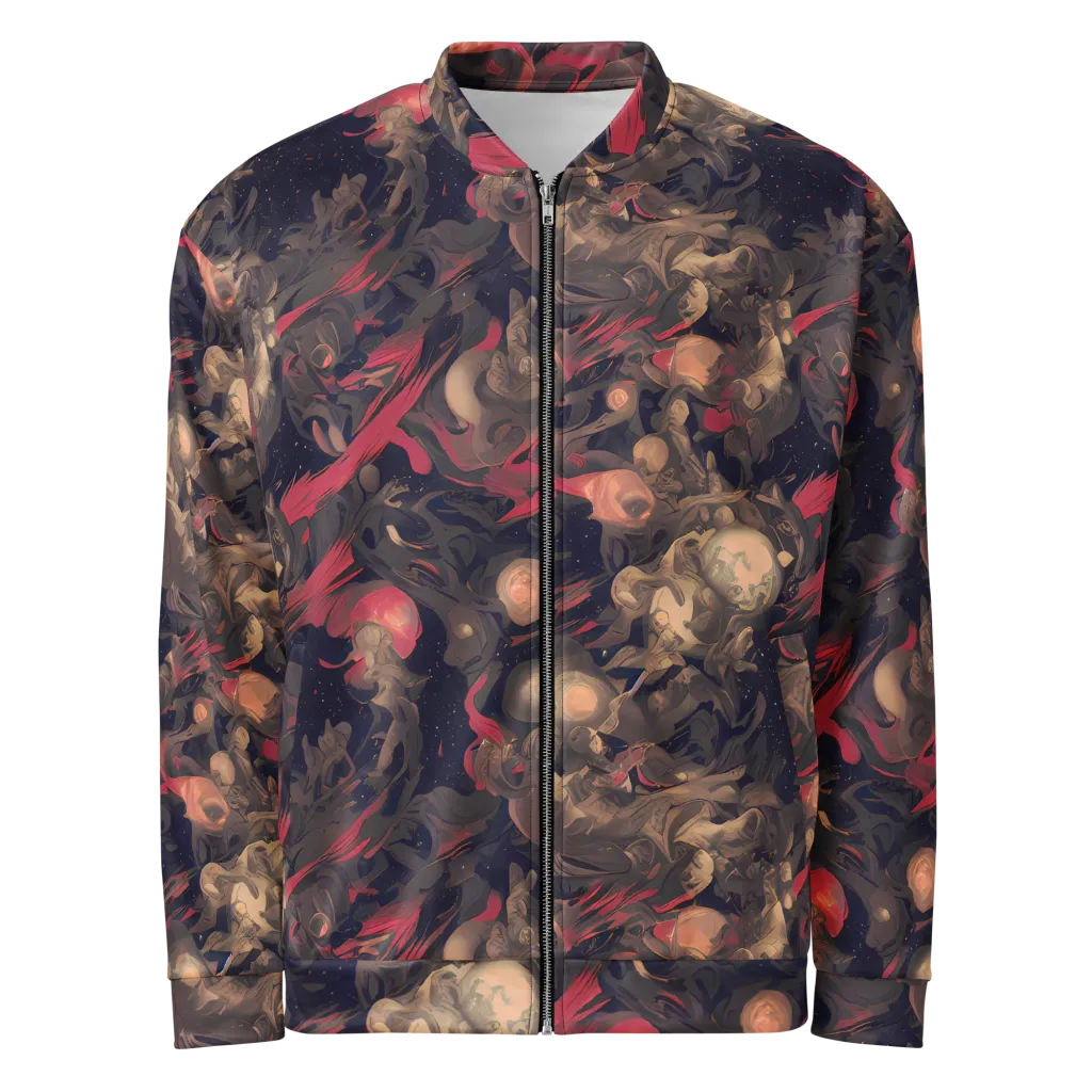 Midnight Collage on Bomber Jacket — Front