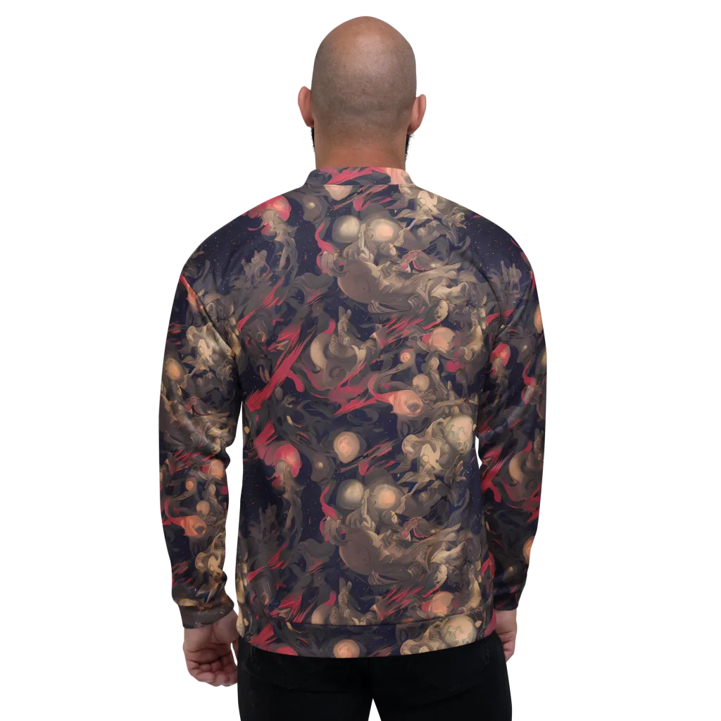 Midnight Collage on Bomber Jacket — Back