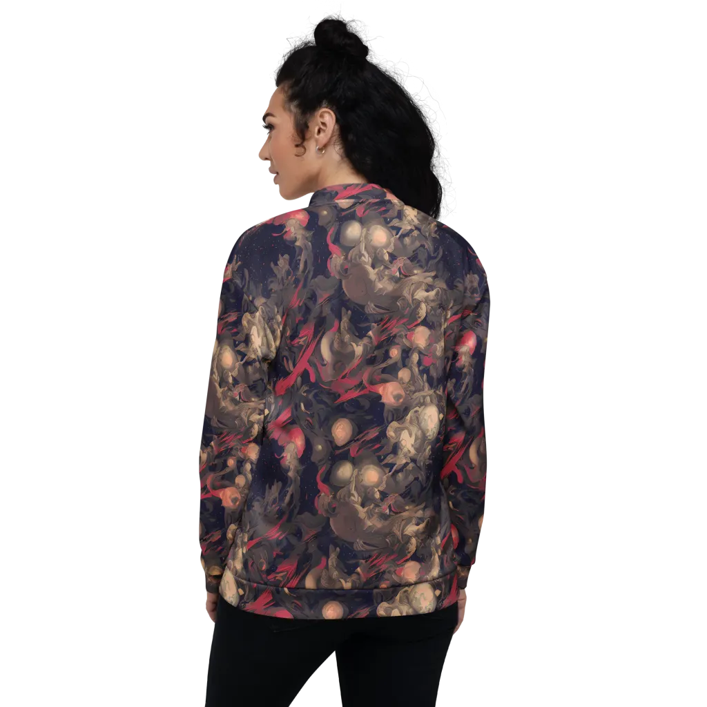 Midnight Collage on Bomber Jacket — Back