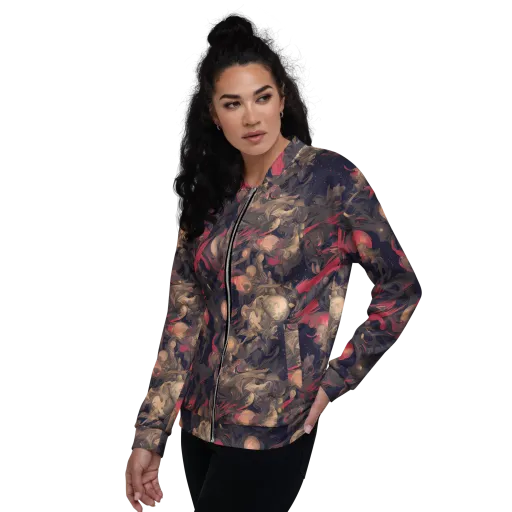 Midnight Collage on a Bomber Jacket