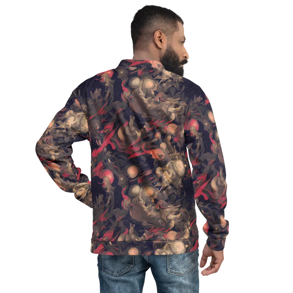 Midnight Collage on Bomber Jacket — Back