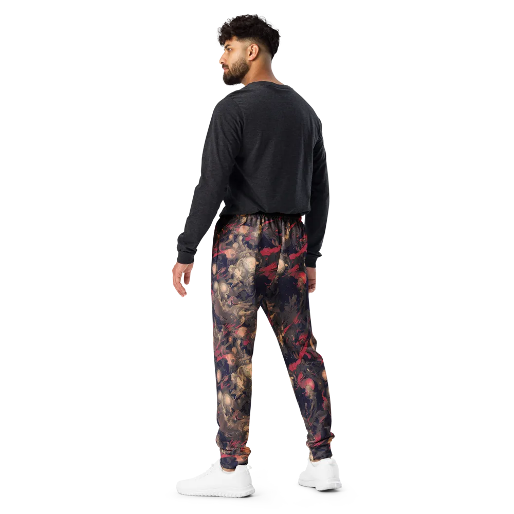 Midnight Collage on Men's Joggers — Back