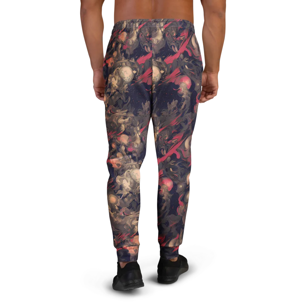 Midnight Collage on Men's Joggers — Back