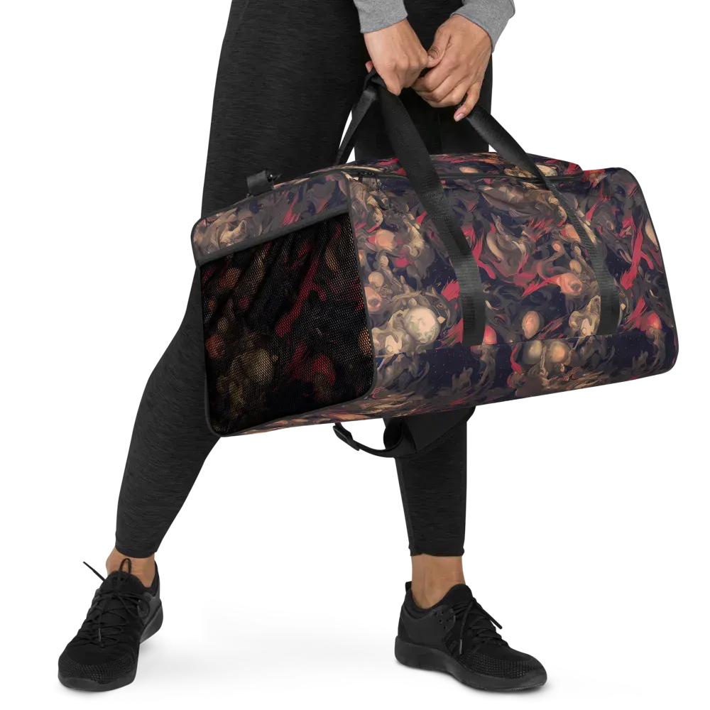 Midnight Collage on Duffle Bag — Right Front
