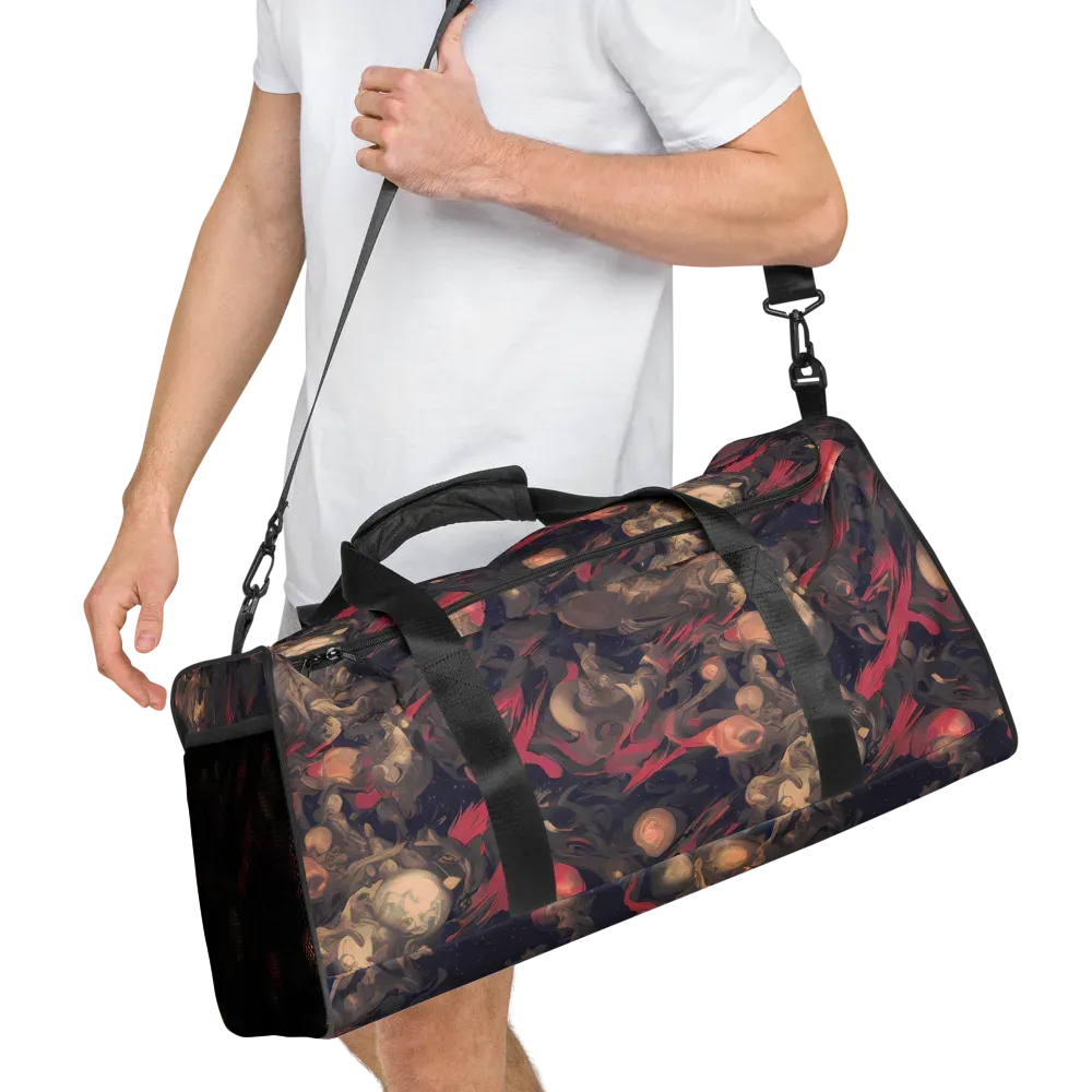 Midnight Collage on Duffle Bag — Right Front