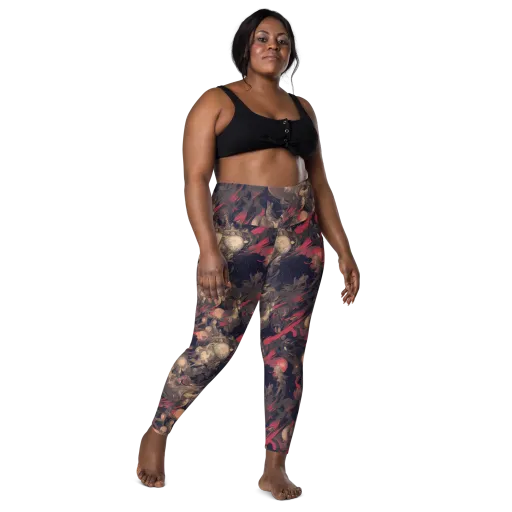 Midnight Collage on a Leggings with Pockets