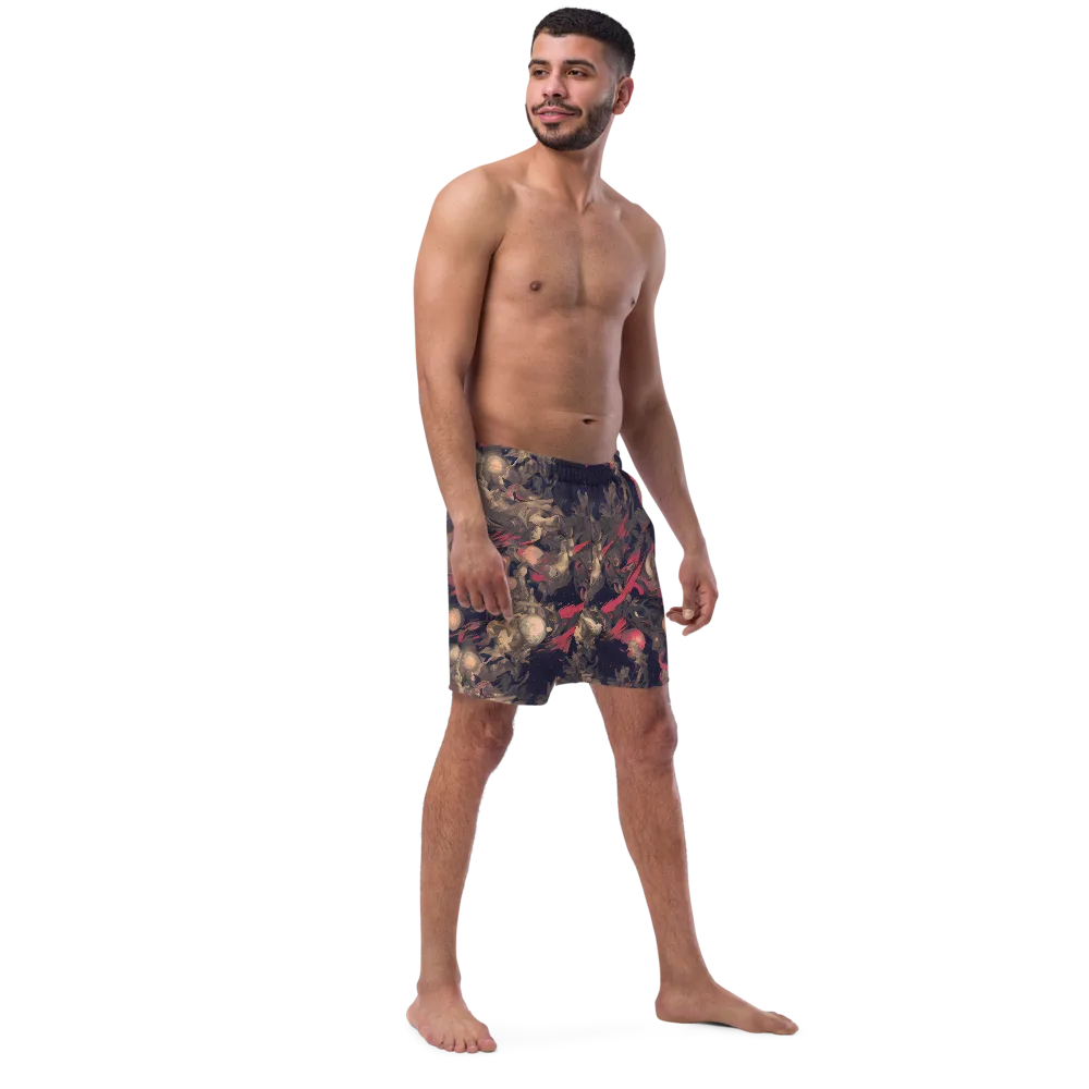 Midnight Collage on Swim Trunks — Right Front
