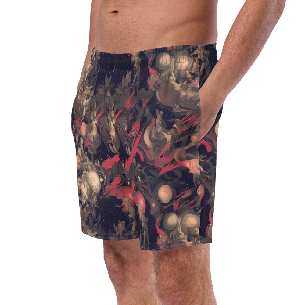Midnight Collage on Swim Trunks — Left Front