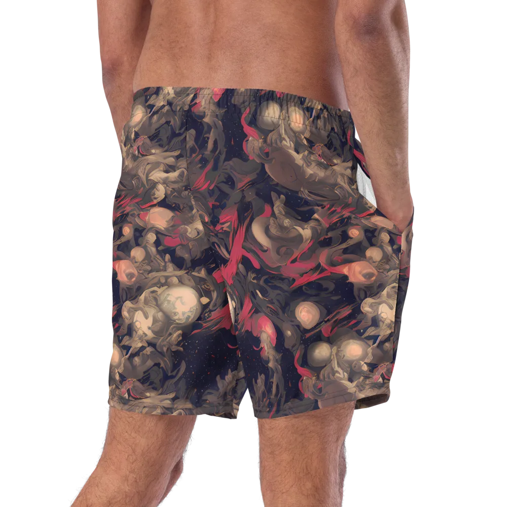 Midnight Collage on Swim Trunks — Right Back