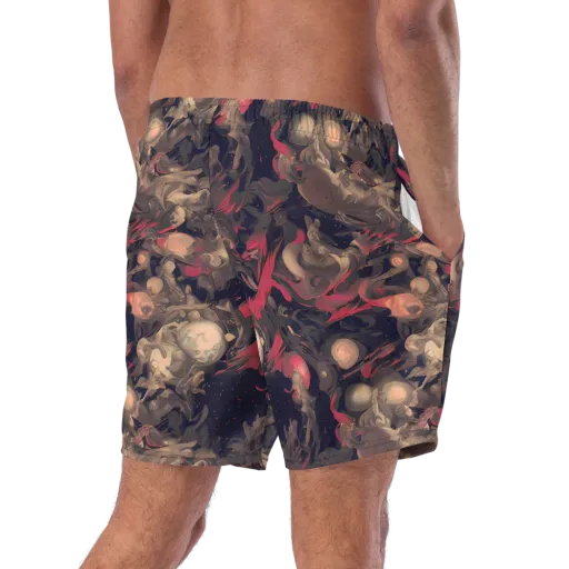 Midnight Collage on a Swim Trunks