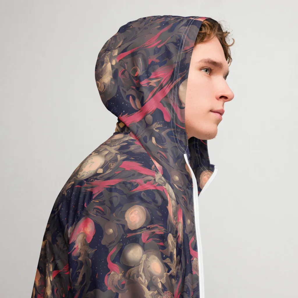 Midnight Collage on Men's Windbreaker — Right