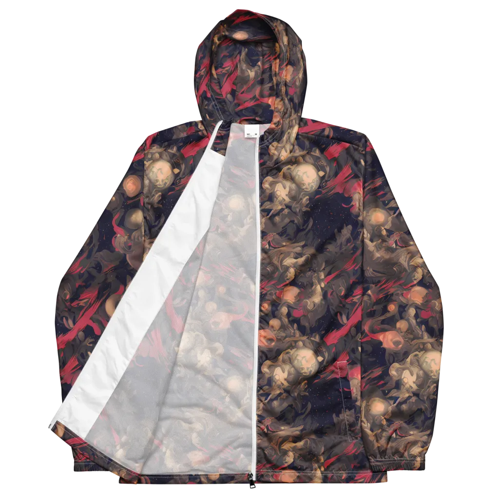 Midnight Collage on Men's Windbreaker — Front