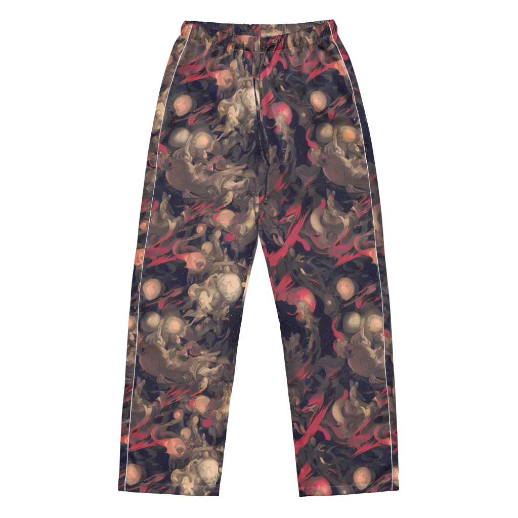 Midnight Collage on Women's Pajama Pants — Front