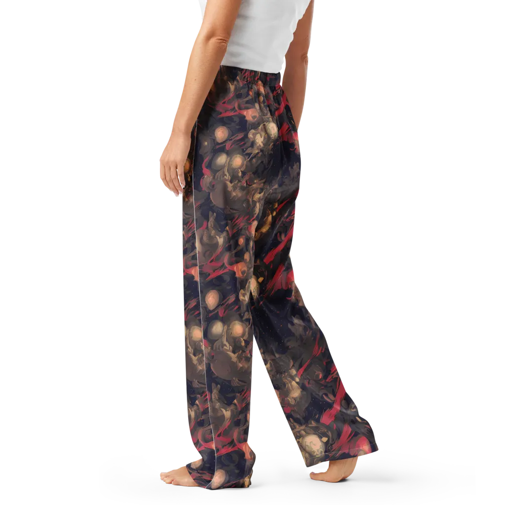 Midnight Collage on Women's Pajama Pants — Left