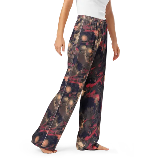 Midnight Collage on a Women's Pajama Pants