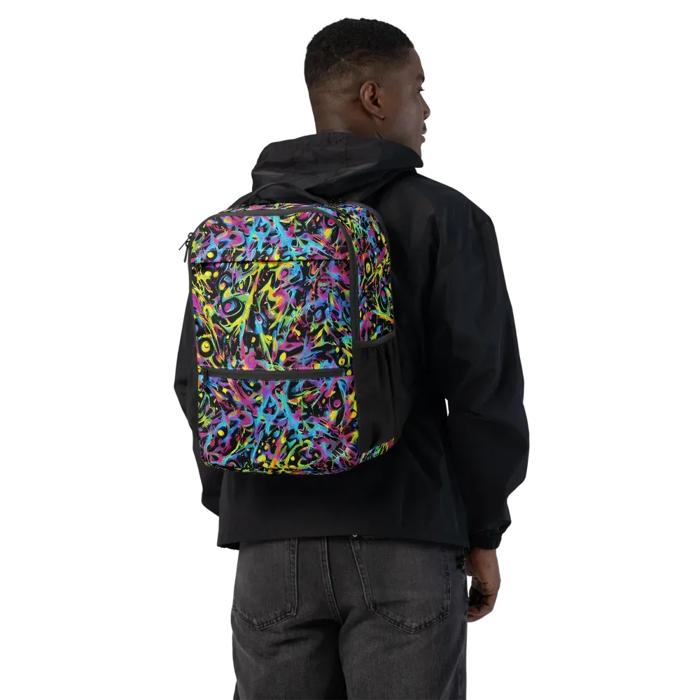 Pixel Inferno on Utility Backpack — Back