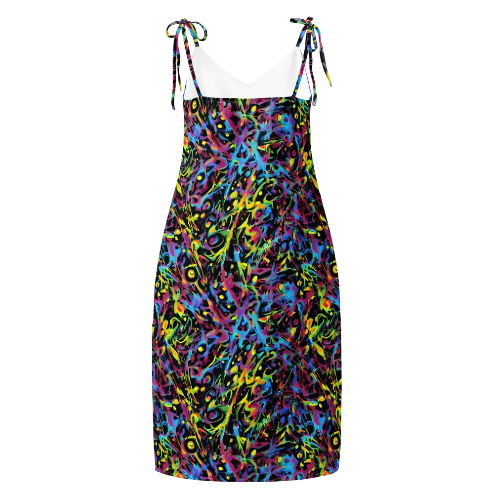 Pixel Inferno on Slip Dress — Back