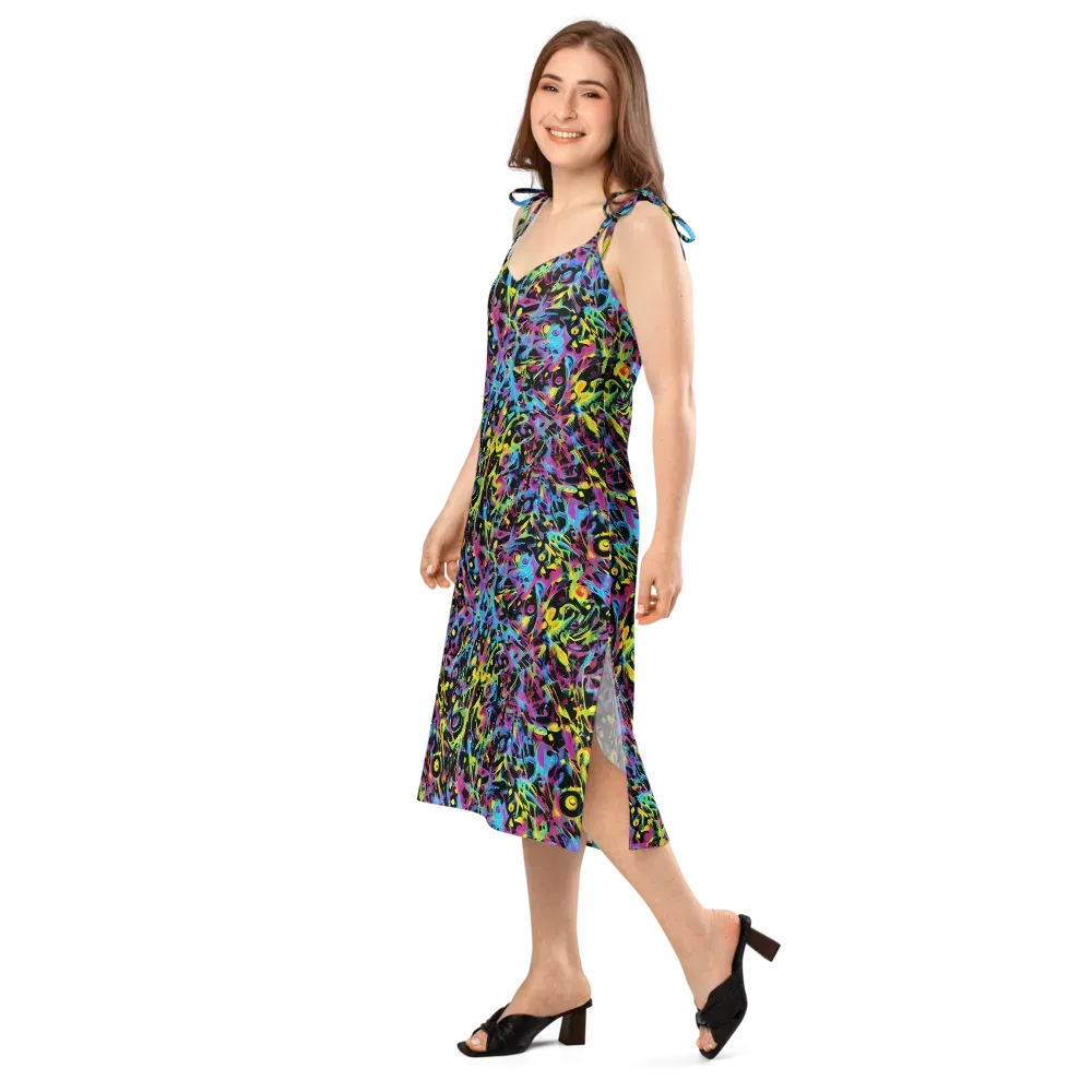 Pixel Inferno on Slip Dress — Left Front