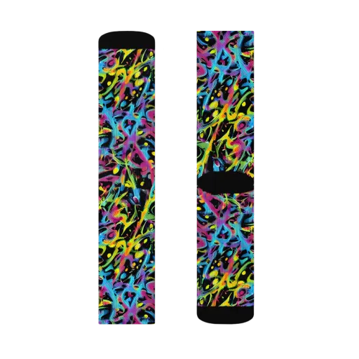 Pixel Inferno on a Socks