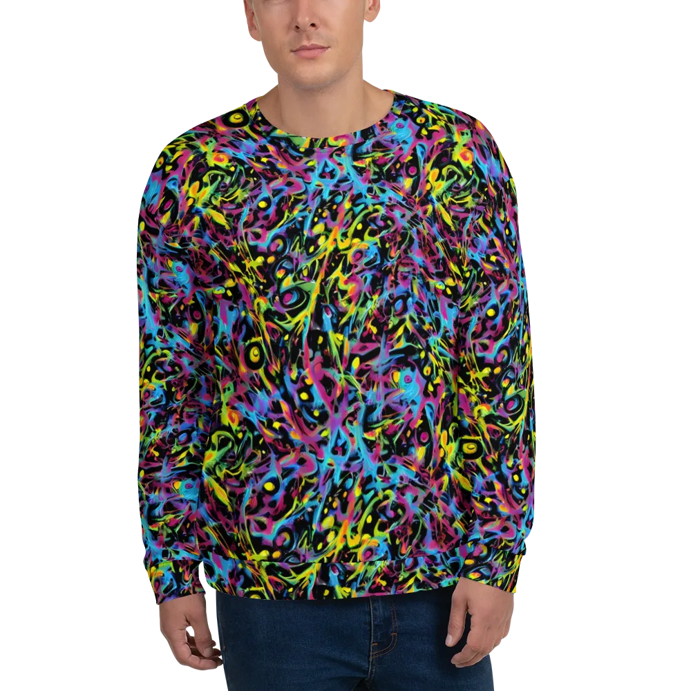 Pixel Inferno on Sweatshirt — Front
