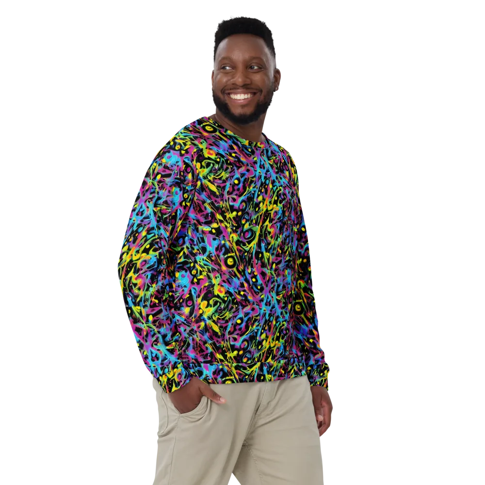 Pixel Inferno on Sweatshirt — Front