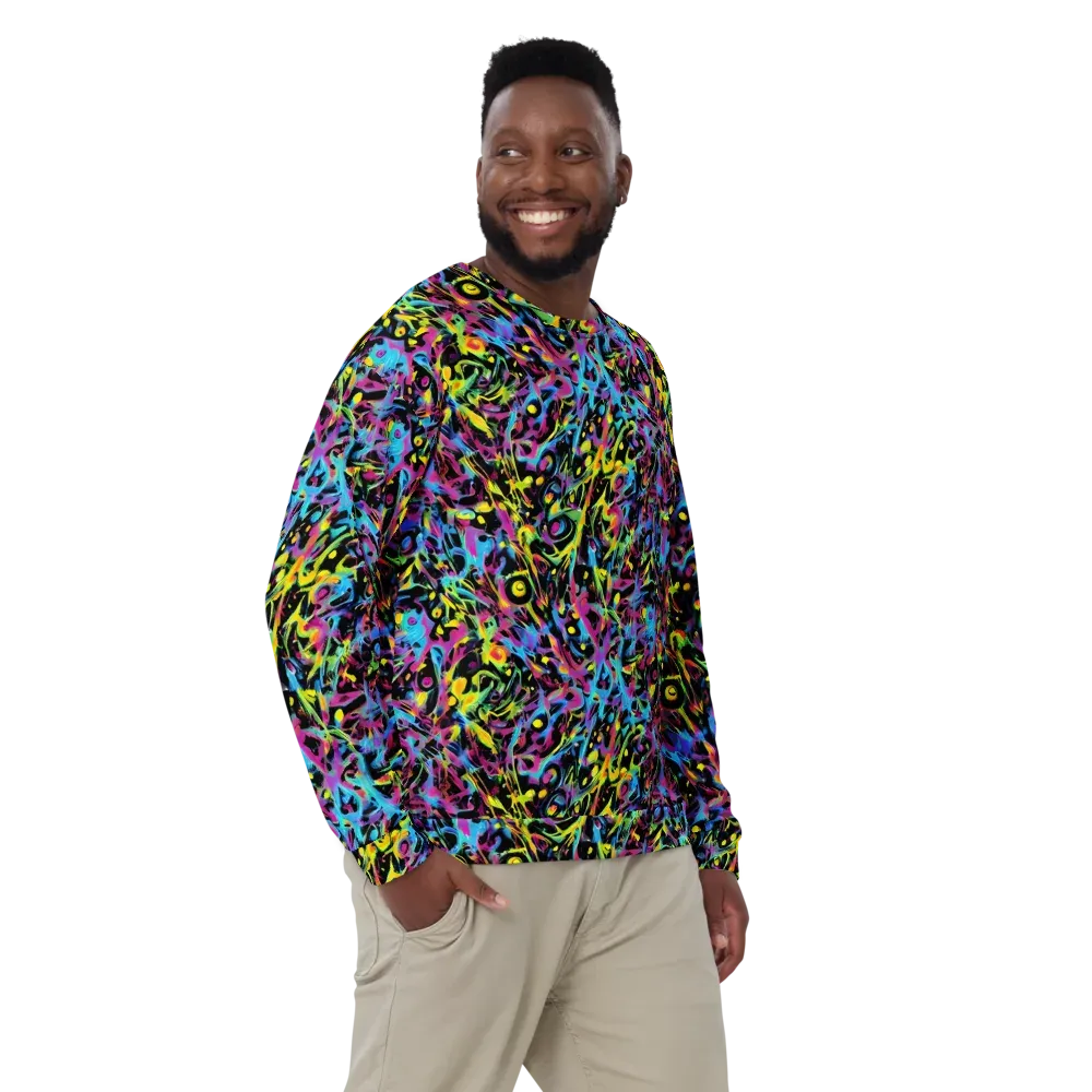 Pixel Inferno on Sweatshirt — Front