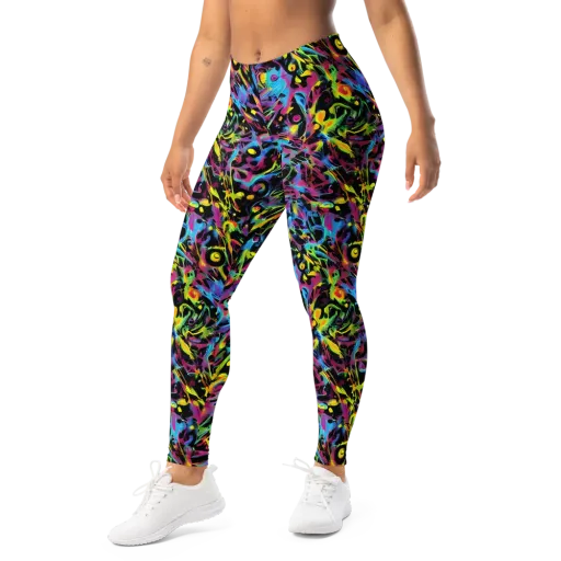 Pixel Inferno on a Leggings