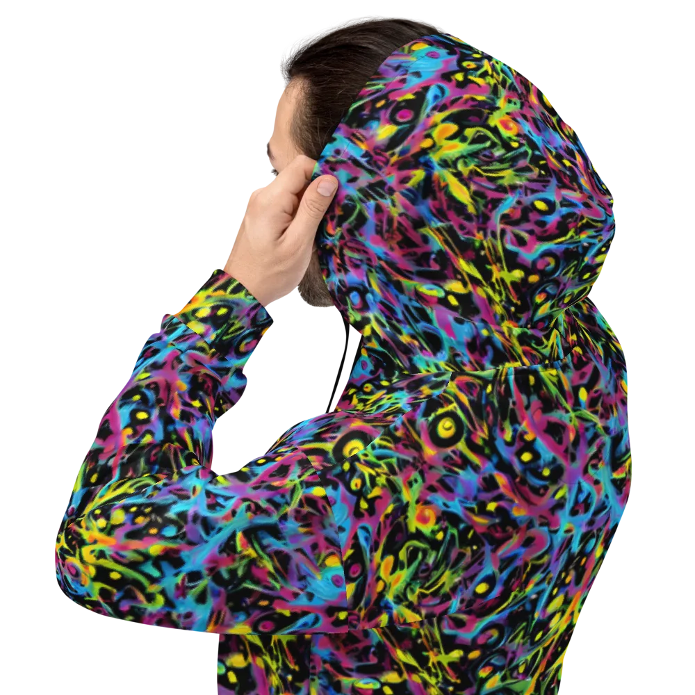 Pixel Inferno on Hoodie — Back