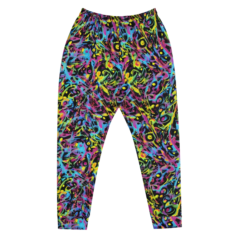 Pixel Inferno on Men's Joggers — Front