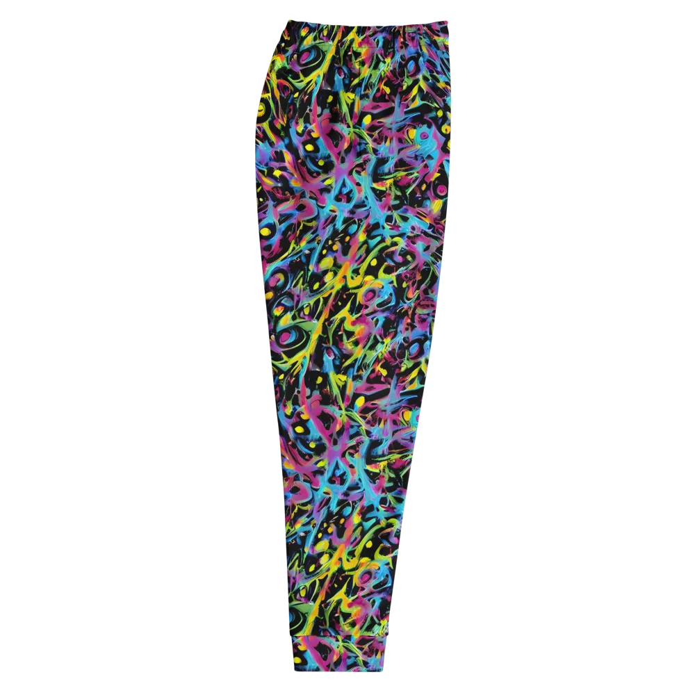 Pixel Inferno on Men's Joggers — Right