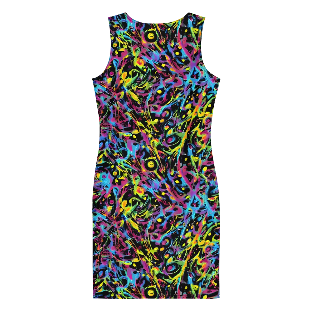 Pixel Inferno on Bodycon Dress — Back