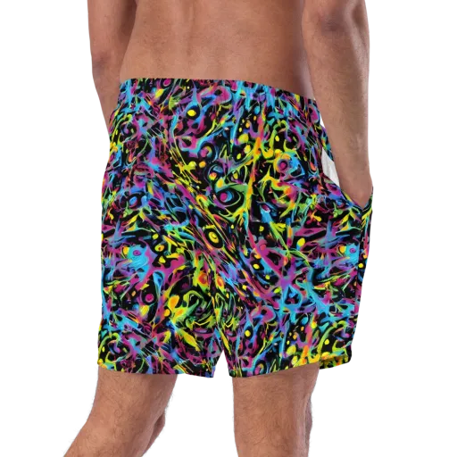 Pixel Inferno on a Swim Trunks