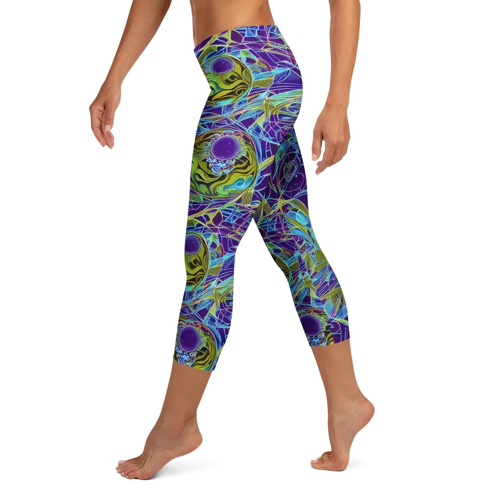 Hyperviolet on Capri Leggings — Left