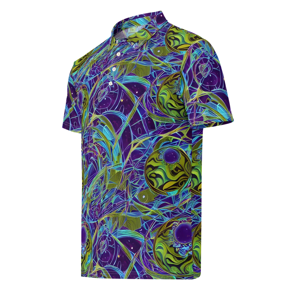 Hyperviolet on Men's Slim Fit Polo Shirt — Left Front