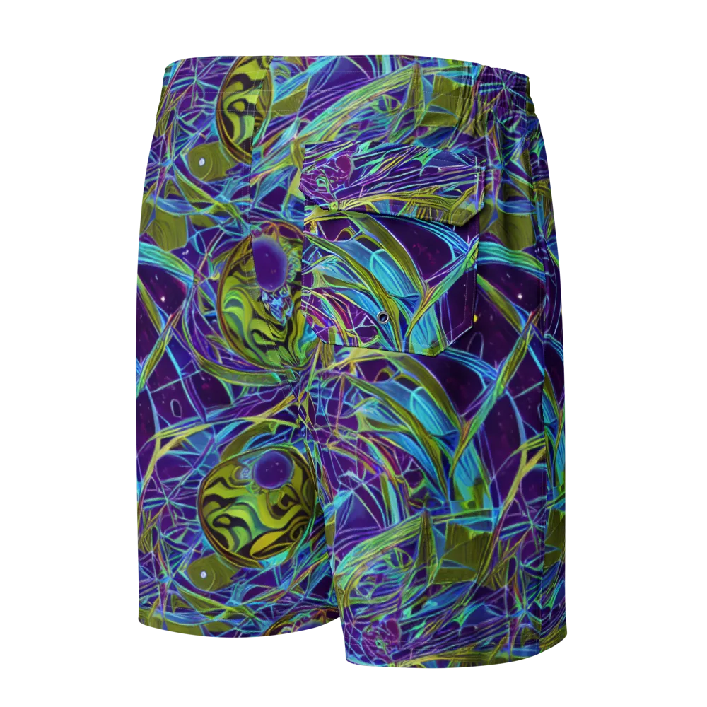 Hyperviolet on Men's Board Shorts — Back