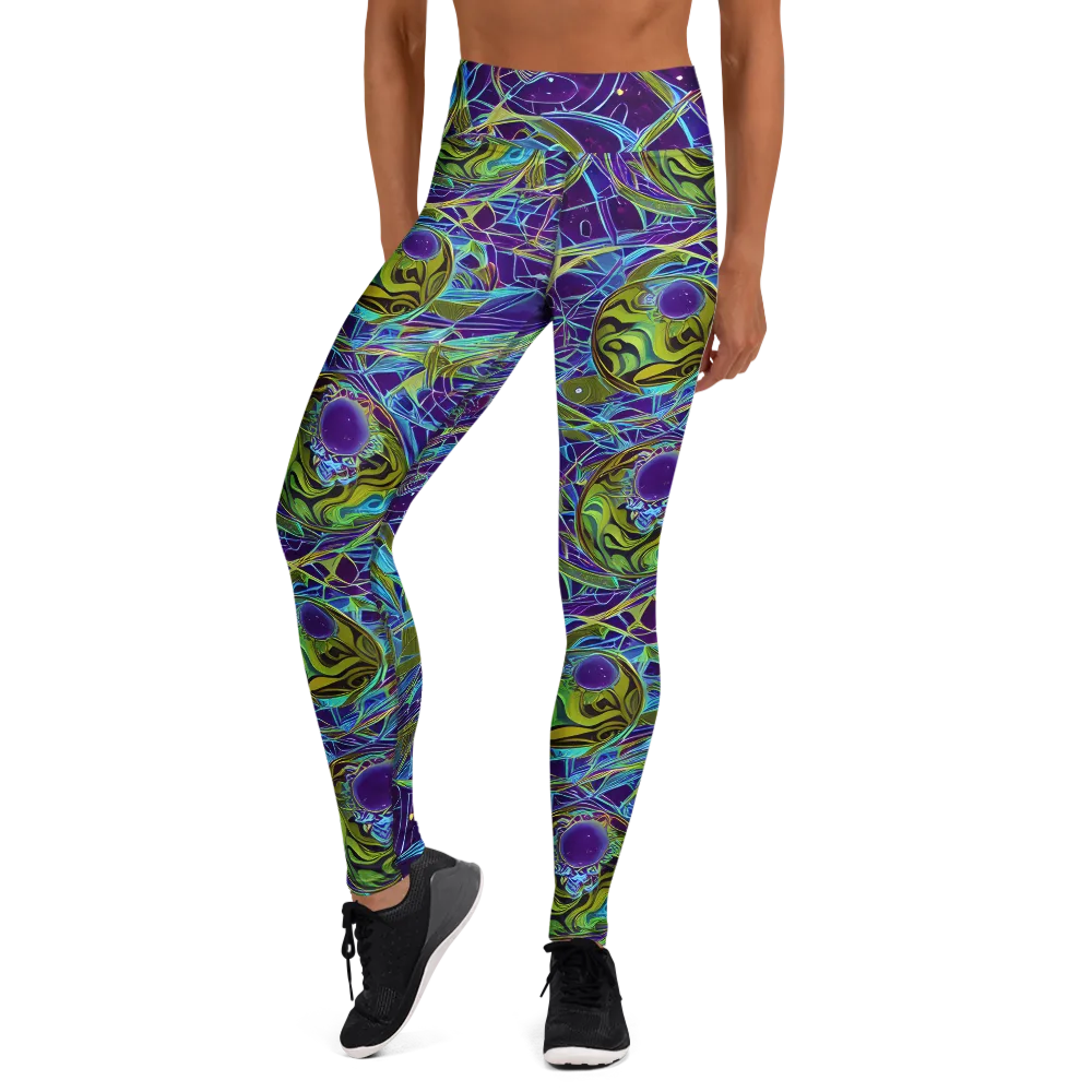 Hyperviolet on Yoga Leggings — Front