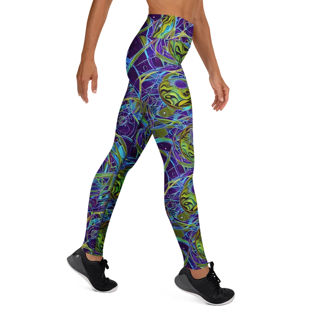 Hyperviolet on Yoga Leggings — Right