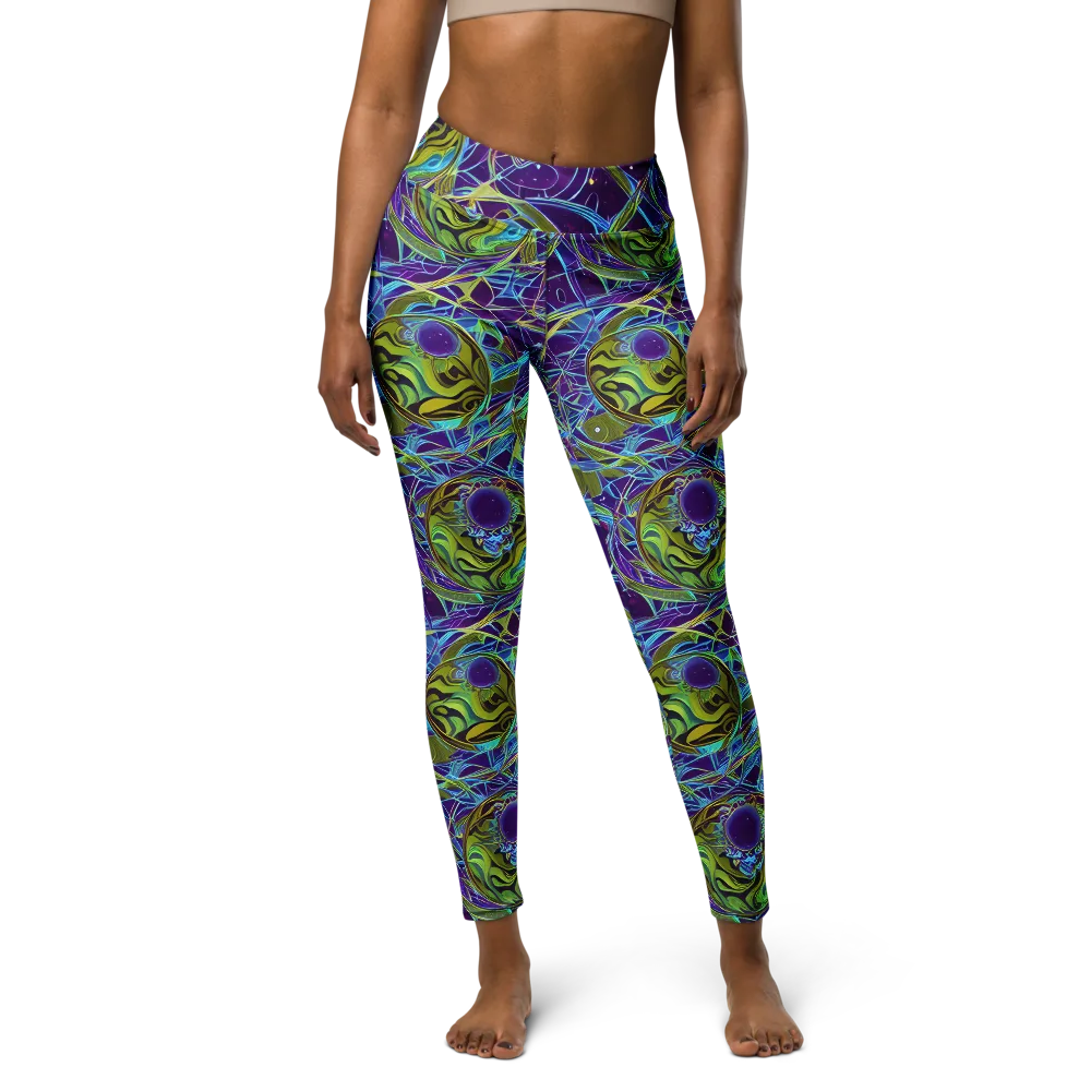 Hyperviolet on Yoga Leggings — Front