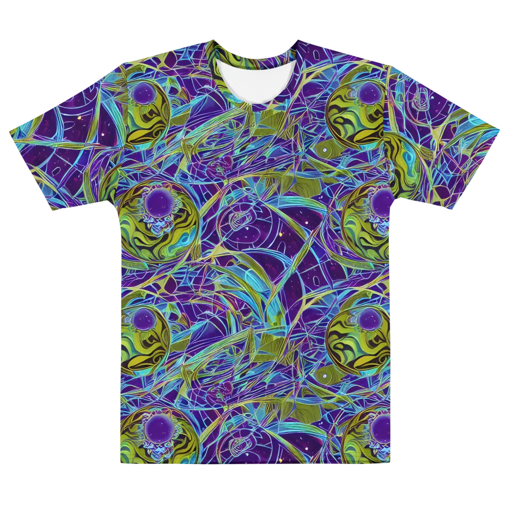 Hyperviolet on Men's Cotton Crew Neck T-Shirt — Front