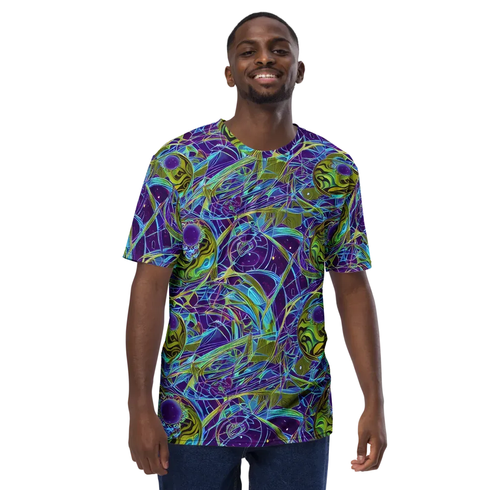 Hyperviolet on Men's Crew Neck T-Shirt — Front