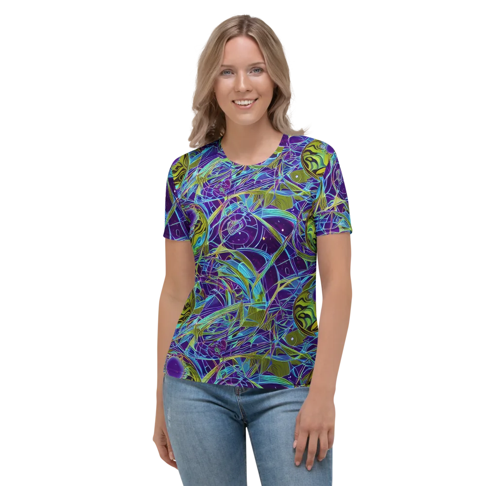 Hyperviolet on Women's Crew Neck T-Shirt — Front
