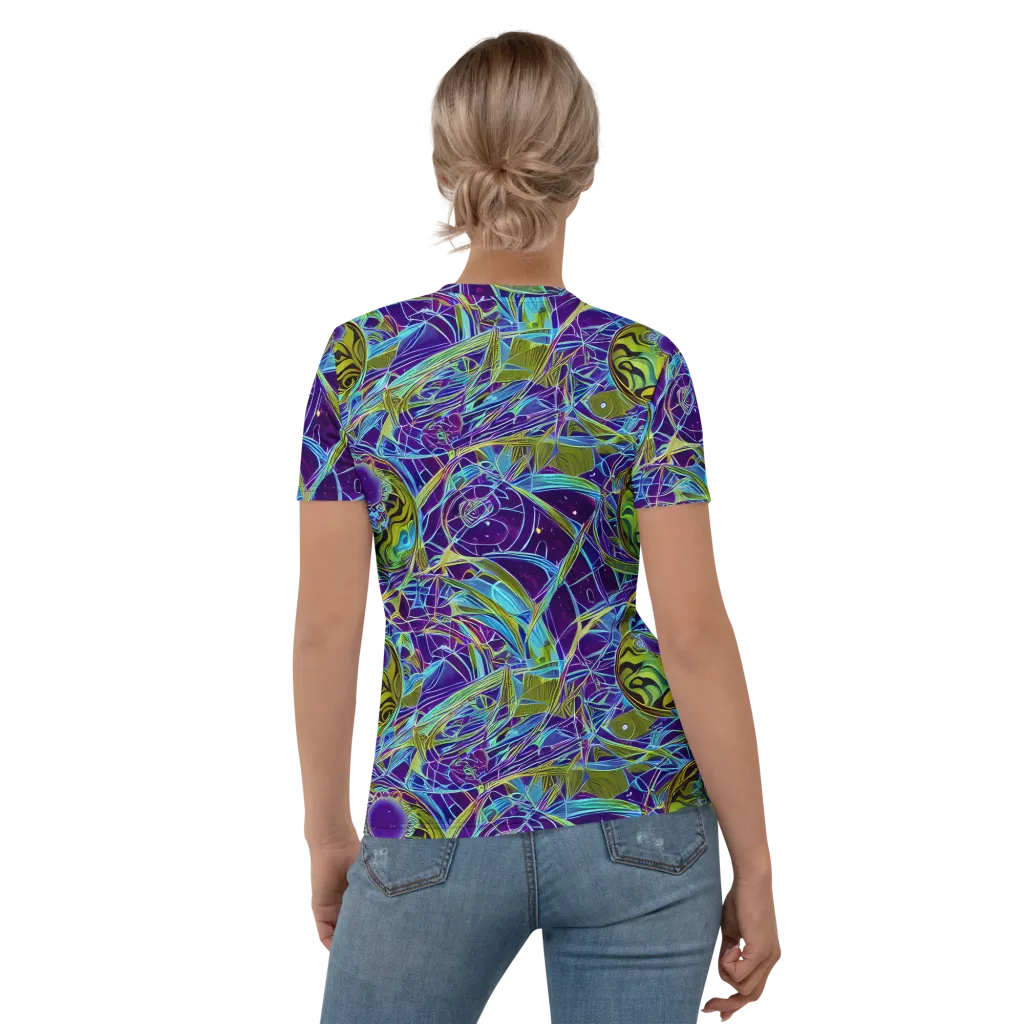 Hyperviolet on Women's Crew Neck T-Shirt — Back