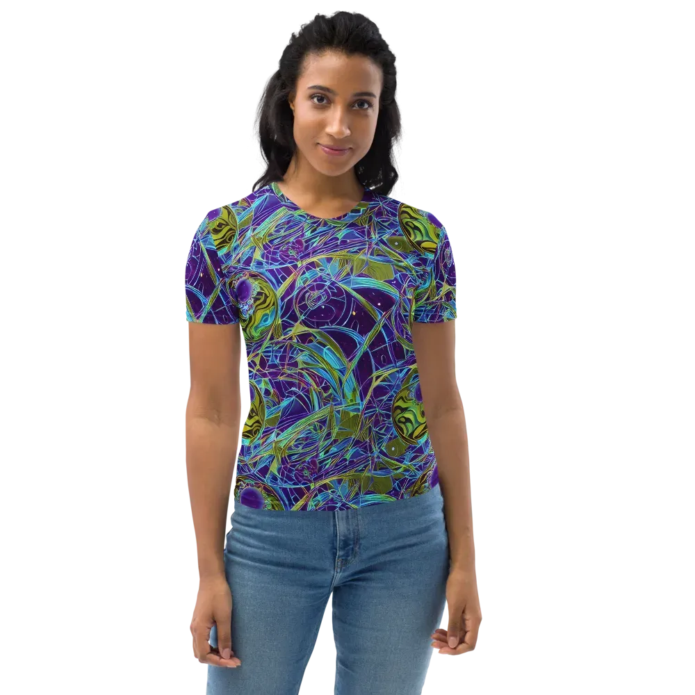 Hyperviolet on Women's Crew Neck T-Shirt — Front